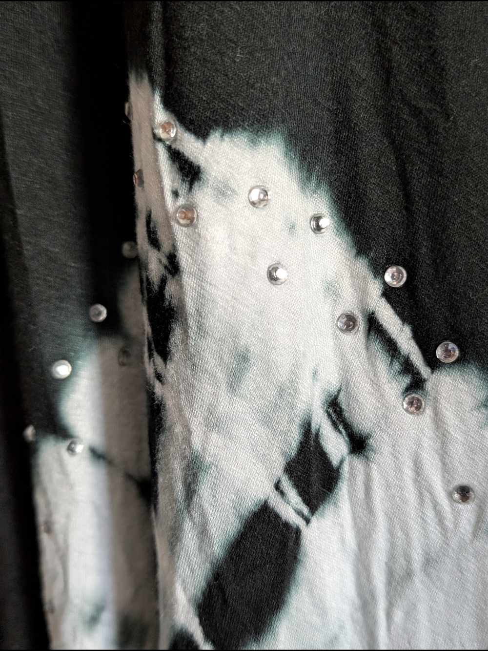 Avenue Black And White Tie-Dye Pattern Maxi Skirt Size 2X (22/24) - Picture 7 of 11